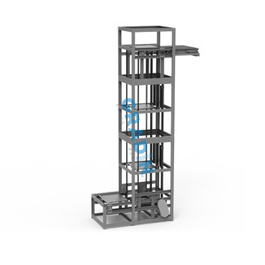Transportadores verticales continuos de acero inoxidable 304 personalizados, elevador específico para cajas, elevador, fábrica de alimentos de medicamentos limpios - Product Image 1