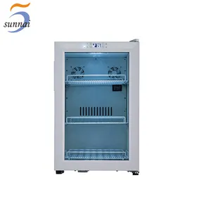 Supplier Compressor Glass Door Mini Medical Fridge With Lock