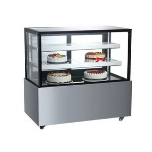 Mini bolo mesa Top Cooler comida exibição vitrine refrigerado a ar arco padaria Showcase equipamentos refrigeração