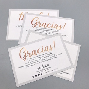 Su misura di Alta Qualità di Stampa Logo Dell'invito di Cerimonia Nuziale Card, Biglietto di ringraziamento - Product Image 6