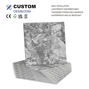 Papel Tapiz Autoadhesivo Removible de Alta Calidad, Resistente al Desgaste, con Diseño de Mármol Gris, Adhesivo Decorativo para <span class=keywords><strong>Pared</strong></span>, Decoración del Hogar para Sala de Estar - Product Image 1