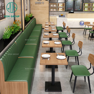 Cadena comercial Restaurantes Suministros de muebles Comida rápida Marco de metal Mesa y sillas para restaurante bar Café Cafetería - Product Image 5