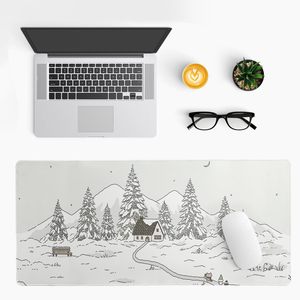 Giáng Sinh Kawaii Phim Hoạt Hình Màu Trắng Anime Non-Slip Cao Su Chơi Game Chuột Pad Bàn Phím Và Bàn Chuột Mat Cho Nhà Văn Phòng - Product Image 6