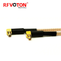 Câble coaxial RG316 RF Pigtail SMA Femelle vers MMCX Mâle, adaptateur d'antenne coaxiale à angle droit 90 degrés