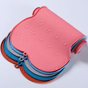 Easy-to-Clean Silicone Pet Placemat Anti-Spill <b>Cat</b> and Dog Bowl <b>Mat</b> Convenient Manual Feeding Supplies - Product Image 2