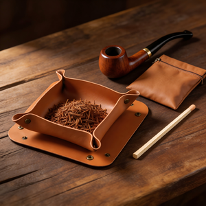 Bandeja Plegable de Cuero PU para Tabaco al por Mayor 20*20cm |   Bandeja Plegable para Fumar al por Mayor |   Fábrica de Cigarrillos Yunang OEM - Product Image 1