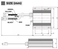 240W 48V-120V à 24V 10A Convertisseur cc-cc isolé pour système solaire de communication