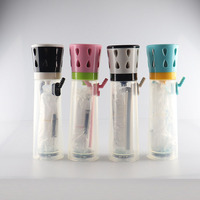 Ensemble de gobelets Shisha portables à LED Vente en gros narguilés de voyage lumineux en plastique Narguilé Huka Vandpibe Vannpipe Tasse à fumer pour voiture