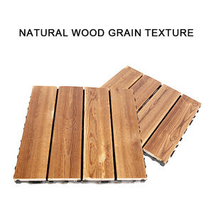 Tarima de Madera Maciza Natural para Exteriores, sin Recubrimiento, de 30*30*2.3cm, para Terraza o Balcón - Product Image 2