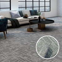 Dalles de moquette acoustiques commerciales en PP avec support antidérapant pour bibliothèques et bureaux de direction – Revêtement de sol modulaire insonorisant 50x50cm