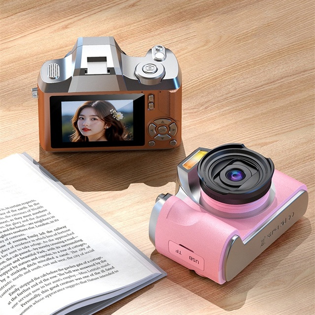 Hot Sale New Electronics Vintage HD Digital Camera for Student Selfies Vlog Video Recording Camcorder Pocket Retro Mini Camera