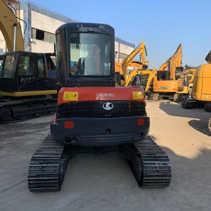 Nova Chegada Usado 5 Ton Mini Escavadeira Kubota U55-5 Japão Original Hot Sale 5.5 Ton Pequeno Digger Zero Tail Cab Bagger na Demanda - Product Image 5