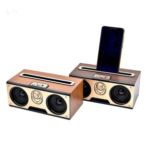 A023 Caja de Madera para Altavoces, Enceinte Bois, Altavoces Mini Oldschool, Boombox Inalámbrico, Radio Retro de Madera, Altavoz Bluetooth - Product Image 5