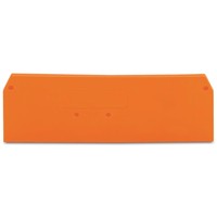 281-335 Bornier de raccordement DIN Rail d'origine allemande en stock, plaque d'extrémité et plaque intermédiaire, épaisseur 2,5 mm, orange 281-335