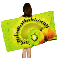 Custom Microfiber Beach Towel on Beach for Company Promotion Quick Dry Sand Free Beach Towels