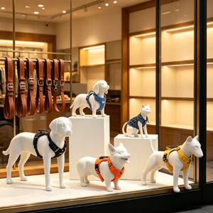 Manichino in Fibra di Vetro per Cani e Gatti, Modello Espositivo per Vetrine, Accessorio per Fotografia, Ornamento Decorativo per Negozi di Animali - Product Image 1