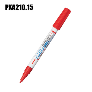 Marqueur pour tableau blanc Uni PXA210, série de 12 couleurs, effaçable à sec, pointe ronde, usage bureau et école, encre permanente, pointe ronde 0,8-1,2 mm - Product Image 2