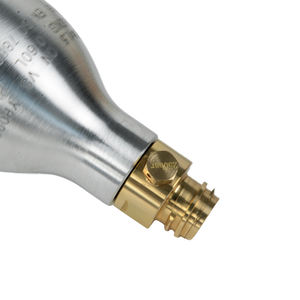 Cilindro de válvula de pasador de aluminio de alta presión de 0.6L, <span class=keywords><strong>precio</strong></span> de fábrica personalizable, fabricante de refrescos con máquina de flujo de CO2 - Product Image 5