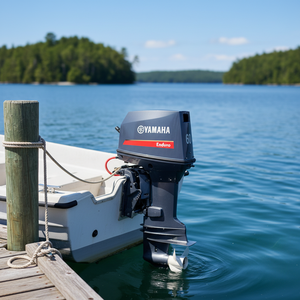 Moteur hors-bord <span class=keywords><strong>essence</strong></span> Yamaha neuf, 60 CV, 2 temps, <span class=keywords><strong>d</strong></span>émarrage électrique, avec commande à canne, arbre long et court - Product Image 1