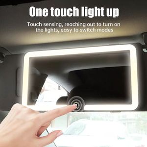 Wholesale Car Interior <b>Mirrors</b> Visor Plate <b>LED</b> HD Touch Screen <b>Makeup</b> <b>Mirror</b> Rechargeable Type-C Charging Portable Universal - Product Image 1