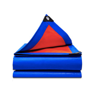 Bu Pengpeng Tarpaulin Blue Orange 1 Layer <b>Waterproof</b> Outdoor Cover <b>Sunscreen</b> Rainproof Canopy Cloth - Product Image 1
