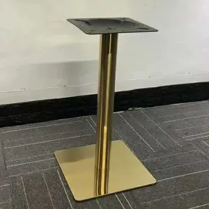 Custom Wholesale Adjustable Cast Iron Stainless Steel Coffee Dining Table Bases Bar Metal Table Base Leg Table Metal