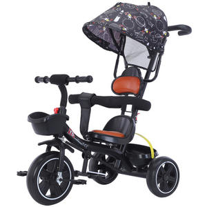 Haute qualité 3 roues enfants pédale vélo bébé jouet avec parasol matière plastique caoutchouc roue d'entraînement alimenté au pied - Product Image 3