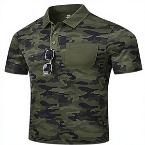 Men's <b>Black</b> Solid Short Sleeve <b>Shirt</b> Quick Dry Regular Fit Casual Knitted 100% Cotton Blank <b>Silk</b> Screen Printing 220g - Product Image 3