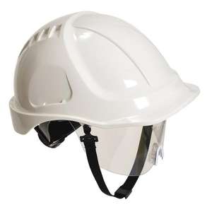 PORTWEST - PW54WHR Endurance Plus casco con visera blanca-CASCOS EAN 5036108260713 - Product Image 1