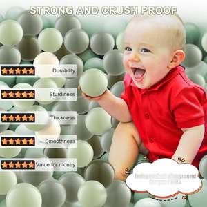 5000 balles de fosse à balles en PVC transparent anti-écrasement balles de jouet en plastique souple pour enfants impression de Logo pour garçons et filles - Product Image 3