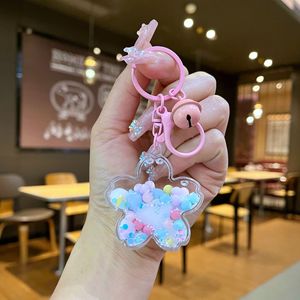 Cartoon Keyholder Pequeno Presente Leite Branco Cor Bean Car Keying Pendant Novo Óleo Leite <span class=keywords><strong>Tea</strong></span> Cup Areia movediça Cat Claw <span class=keywords><strong>Keychain</strong></span> - Product Image 5