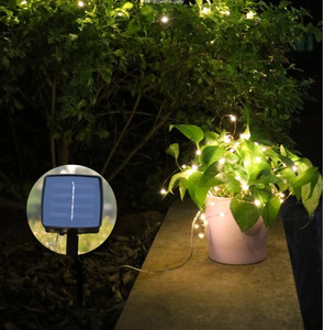 Noël <span class=keywords><strong>Solaire</strong></span> Chaîne Fée Lumières <span class=keywords><strong>10m</strong></span> 100LED / 5M 50 LED Étanche Extérieur <span class=keywords><strong>Guirlande</strong></span> Pour La Décoration De Jardin - Product Image 5