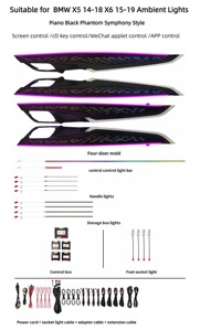 Chất Lượng Cao Xe Điện Tử Phụ Kiện Symphony Môi Trường Xung Quanh Ánh Sáng Cho BMW X5 F15 2014-2018 & X6 F16 2015-2019 Tự Động Nội Thất Đèn - Product Image 3