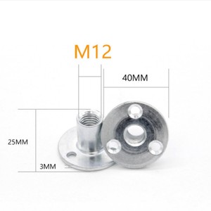 High-Strength Three-Hole Steel Nut Disc Steel Plate <b>Clamp</b> Silver+Colored Zinc Modern Simple Durable Connectors Shelf Supports - Product Image 4