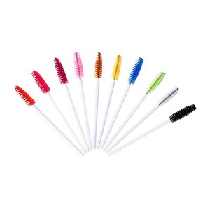 Cepillo de maquillaje desechable con cabezal en espiral para cejas, cepillo pequeño con mango de cristal sólido, cepillo para rímel. - Product Image 5