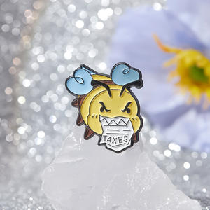 Spilla di animali carino all'ingrosso all'ingrosso distintivo in metallo in smalto dei cartoni animati spilla per l'abbigliamento - Product Image 2