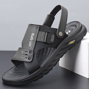 Sandales décontractées d'été pour hommes JST QPQ, semelle plate et souple, kaki, noir, gris, tailles 40 41 42 43 44 45 46 47 48 49 50 - Product Image 4