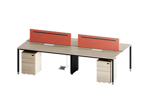 Ofis personeli için açık alan işyeri için 2 4 6 8 Seaters Coworking ofis mobilyası için Modern ahşap modüler ofis masası - Product Image 4