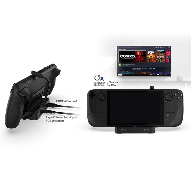 DOBE Factory Charging Dock Charge Station Stand With 2.0 USB Hub for Steam Deck Game Console Accessories