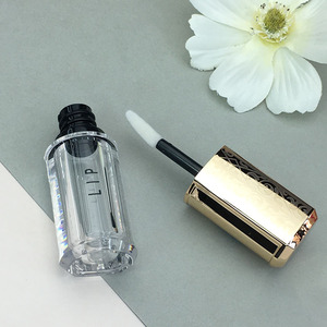 Square high quality lip gloss tube empty plastic tube lip gloss wand tube glossy lip gloss packaging