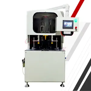 Kapı köşe temizleme makinesi pencere çerçevesi UPVC iç sıcak satış PVC tedarikçiler sürgülü profil CNC üç bıçak