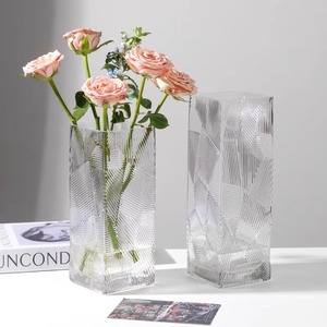 Florero Moderno de Vidrio Transparente para Mesa, Hidroponía, Sala de Estar, Florero Minimalista - Product Image 4