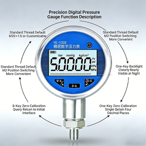 เกจวัดแรงดันดิจิตอล 0.05%FS เกจวัดสุญญากาศดิจิตอล ระบบสื่อสาร RS485 ชาร์จไฟได้ 2600mAh เครื่องวัดแรงดันสำหรับทดสอบการรั่วไหลของ<span class=keywords><strong>น้ำมัน</strong></span>และก๊าซ - Product Image 5