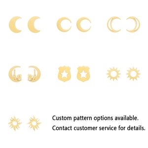 Pendientes de Acero Inoxidable con Diseño de Estrella de Meteor, Elegantes, MOQ Bajo, para Mujeres y Niñas - Product Image 6