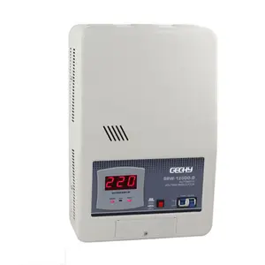 Factory sales servo motor stabilizer Relay controlled automatic voltage 12KVA single-phase AC LED display safe power protect