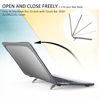 Nouvel arrivage Étui antichoc pour ordinateur portable Apple Pro 13.3 "M1/M2 A2251/A2289/ A2338 Étui de protection en matériau PC