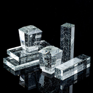 Nhà trang trí Rắn bong bóng pha lê gạch được thiết kế tốt mài tường kính khối pha lê - Product Image 1