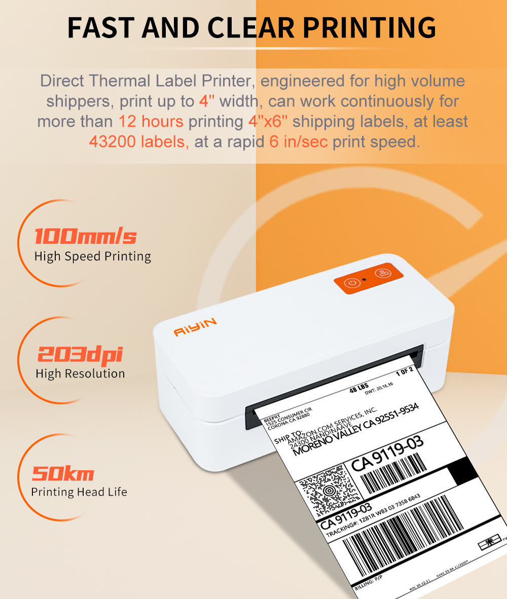 thermal label printer machine