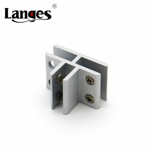 Bán buôn Hợp kim nhôm kính bảng gỗ Kệ chủ hỗ trợ t Hình dạng khung hiển thị tủ kết nối - Product Image 4