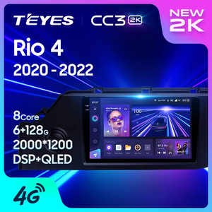 TEYES CC3 2K para Kia RIO 4 IV <span class=keywords><strong>FB</strong></span> 2020 - 2022 Radio <span class=keywords><strong>de</strong></span> coche reproductor <span class=keywords><strong>de</strong></span> vídeo Multimedia navegación estéreo GPS Android 10 No 2DIN - Product Image 1